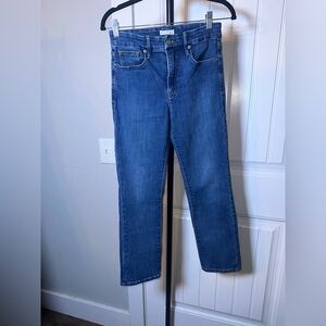 Good American Size 6/28 Straight Leg Classic Blue Denim Jeans